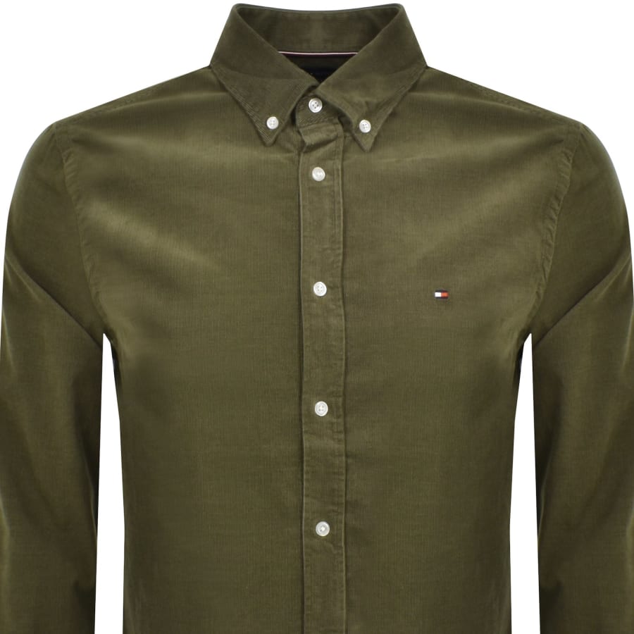 Tommy hilfiger olive green shirt online